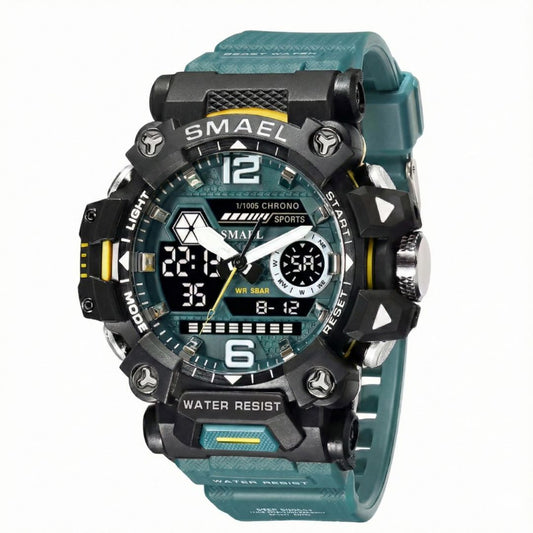 Montre SMAEL 8072 – L'Alliance de la Robustesse Militaire et de l'Élégance Sportive