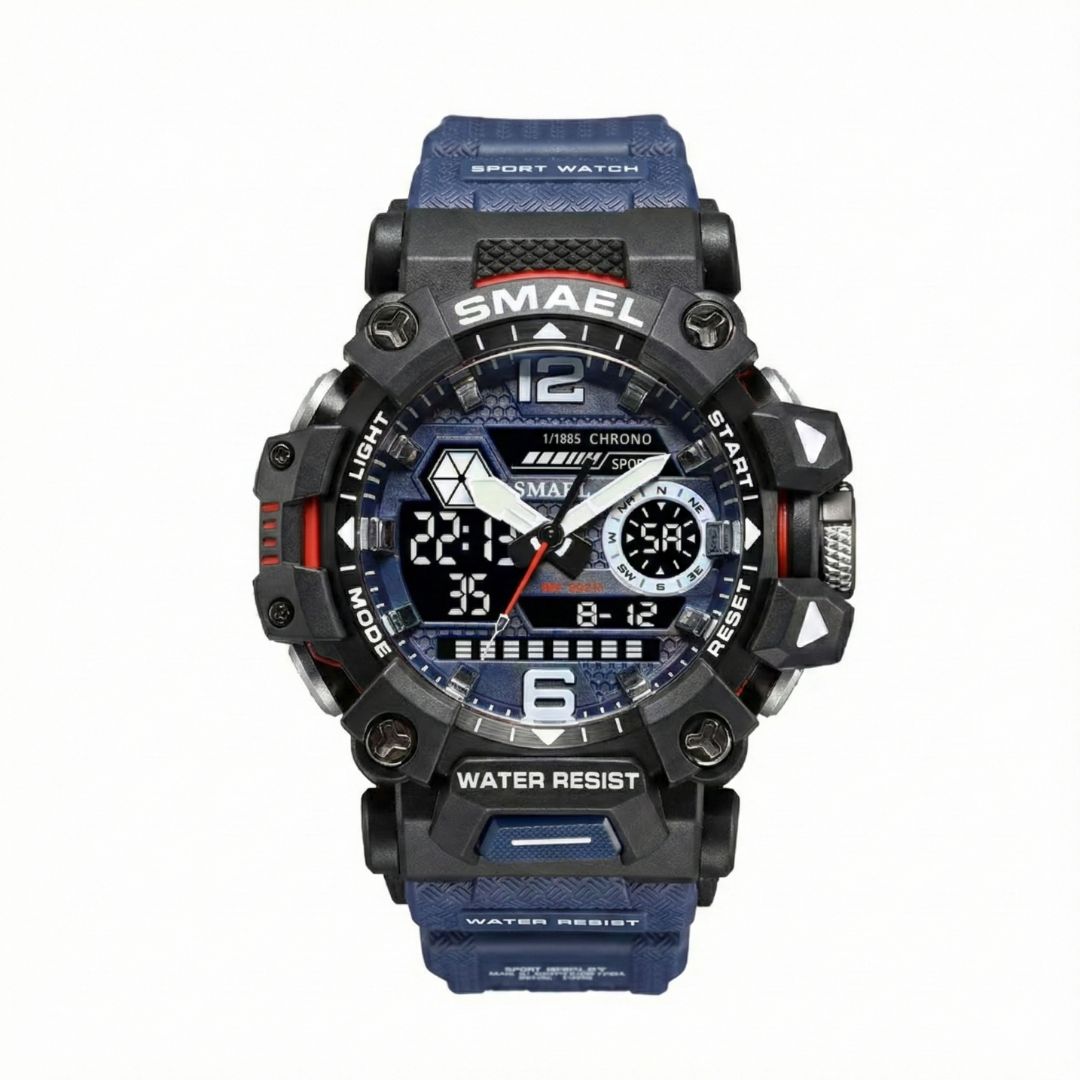 Montre SMAEL 8072 – L'Alliance de la Robustesse Militaire et de l'Élégance Sportive
