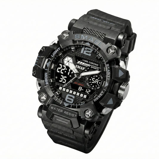 Montre SMAEL 8072 – L'Alliance de la Robustesse Militaire et de l'Élégance Sportive