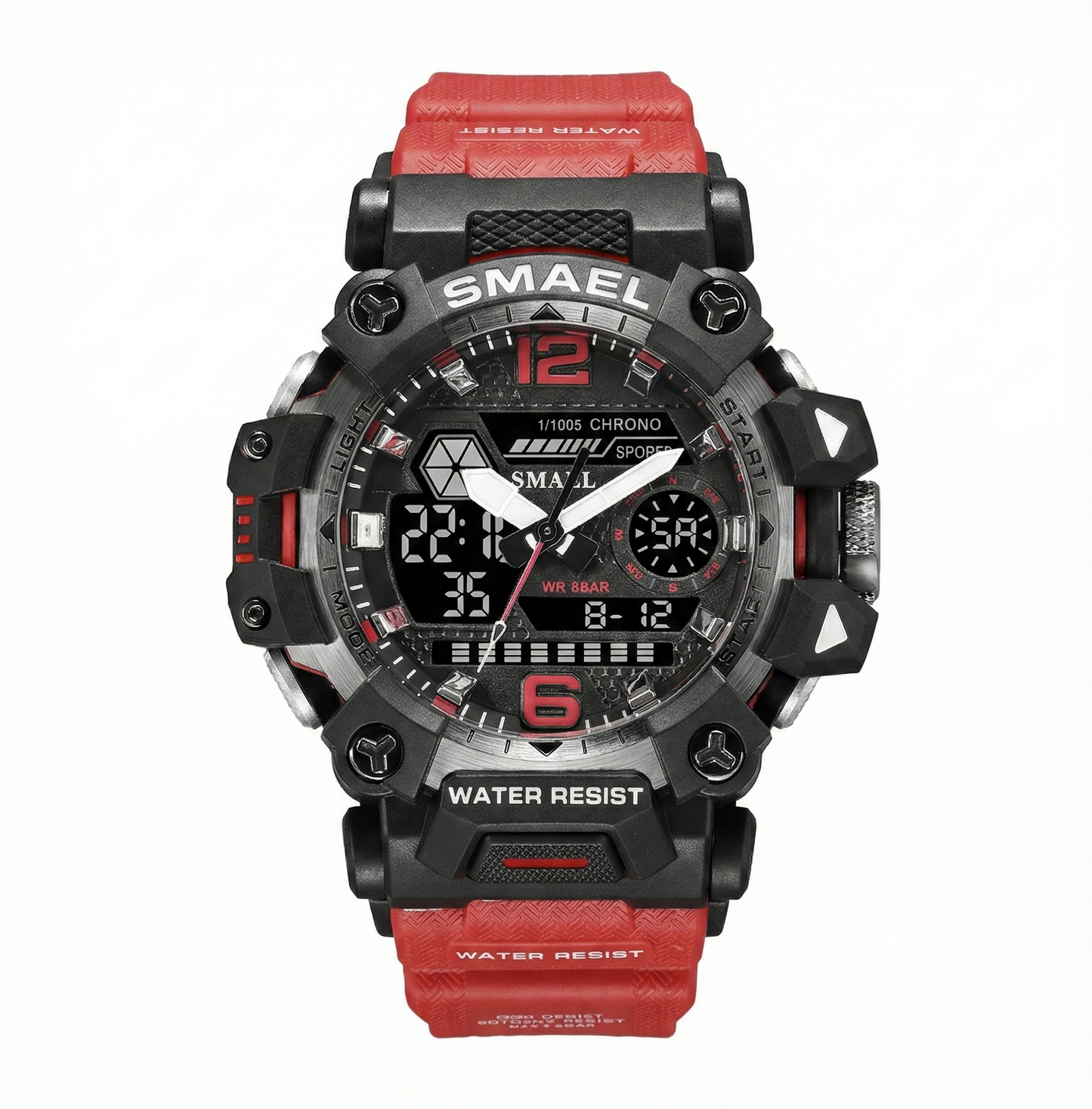 Montre SMAEL 8072 – L'Alliance de la Robustesse Militaire et de l'Élégance Sportive